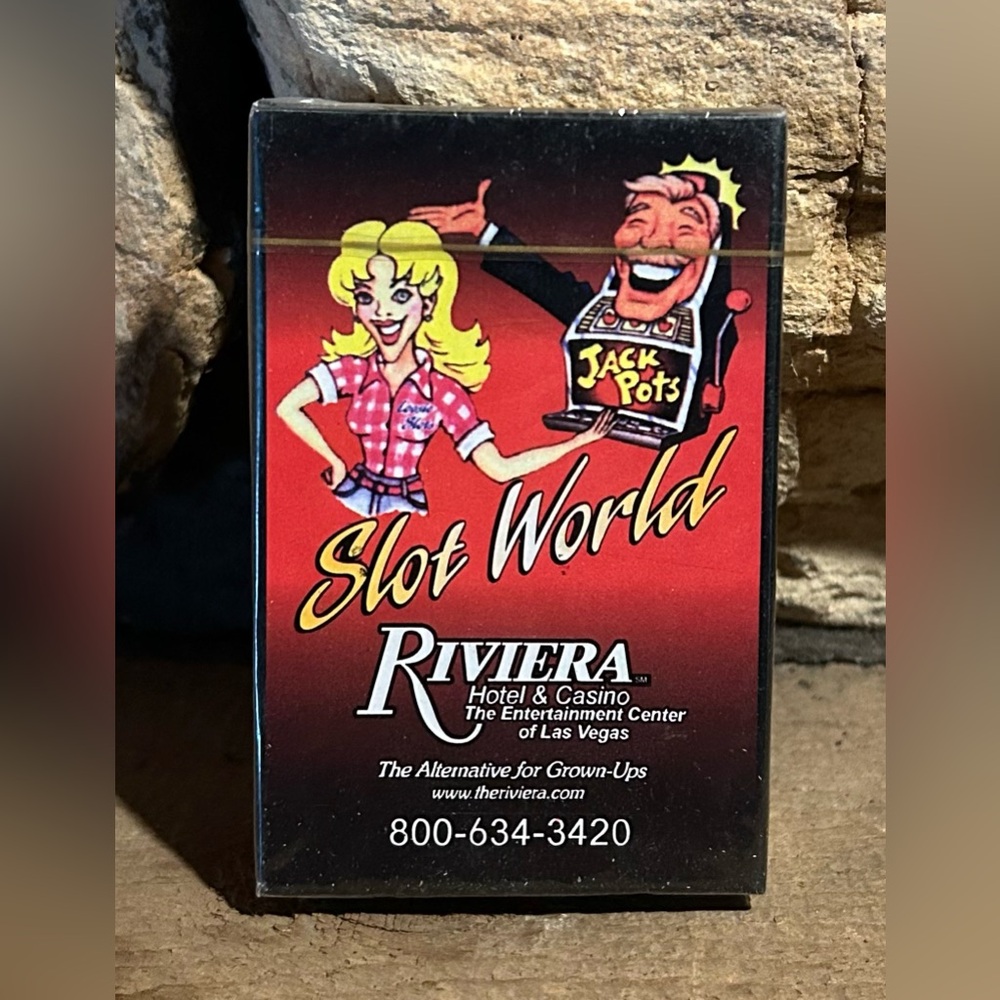Vintage Riviera Hotel & Casino Slot World Playing Cards - New/Sealed